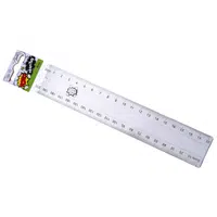 Pravítko 20 cm transparent