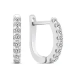 Brilio Silver Jemné stříbrné náušnice kruhy se zirkony EA559W