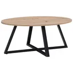 Boxxx KONFERENČNÍ STOLEK, černá, dub artisan, kov, kompozitní dřevo, 90/70/39 cm