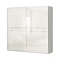 Dvoudveřová posuvná skříň tiana š.230cm - béžová