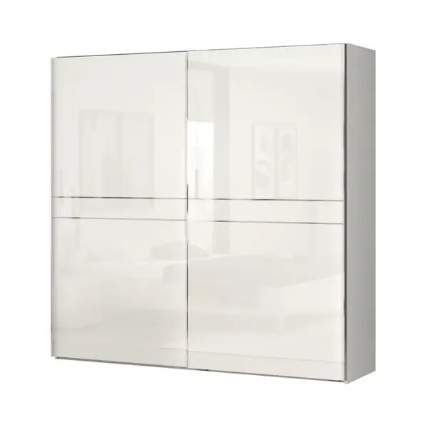 Dvoudveřová posuvná skříň tiana š.230cm - béžová