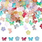 160Pcs 16 Style Transparent Baking Paint Glass Beads