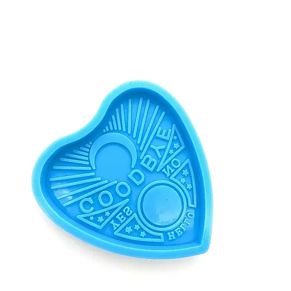 Heart with Word Pendant DIY Silicone Molds