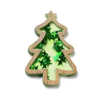 Christmas Theme Opaque Printed Acrylic Pendants
