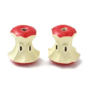 Spray Painted Alloy Beads