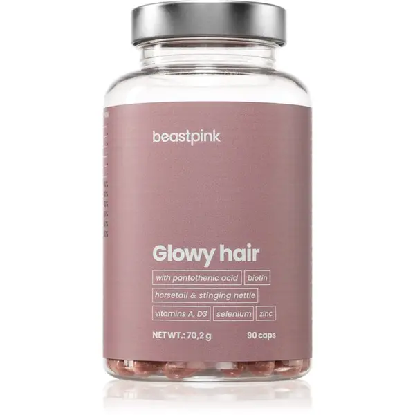 BeastPink Glowy Hair kapsle pro zdravé a krásné vlasy 90 cps