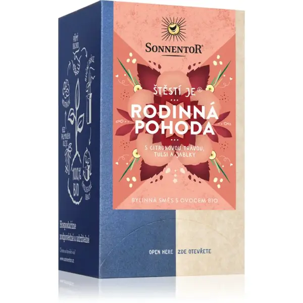 SONNENTOR Štěstí je® rodinná pohoda BIO bylinný čaj 18x1.5 g