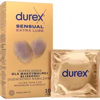 Durex Sensual Extra Lube kondomy 10 ks