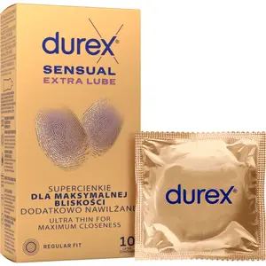 Durex Sensual Extra Lube kondomy 10 ks