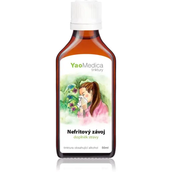 YaoMedica Nefritový závoj bylinná tinktura pro podporu normální funkce dýchacího ústrojí 50 ml