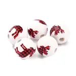 Dyed Natural Wooden Beads