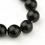 Synthetic Black Stone Beads Strands