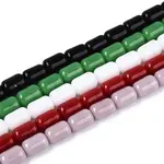 Opaque Solid Color Glass Beads Strands