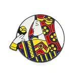 Poker Black Alloy Brooches