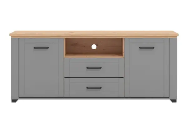 Tv komoda lotta - šedá/dub artisan