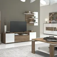 Obývací pokoj freya - dub halifax/bílá