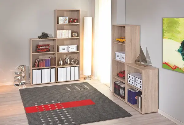 Regálová sestava petrus - dub sonoma