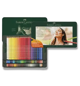 Pastelky Faber-Castell Polychromos - plechová krabička, 102 barev