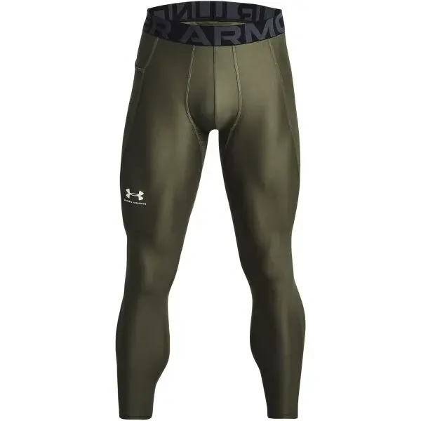 Under Armour HEATGEAR ARMOUR LEGGINGS Pánské legíny, khaki, velikost L