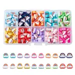 250pcs 10 Colors Handmade Polymer Clay Beads