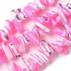 Dyed Natural Trochus Shell Beads Strands