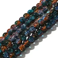 Crackle Glass Beads Strands