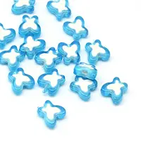 Transparent Butterfly Acrylic Beads