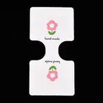Folding Flower Pattern Paper Jewlery Display Cards for Necklaces