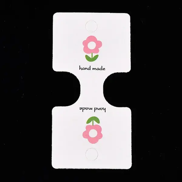 Folding Flower Pattern Paper Jewlery Display Cards for Necklaces