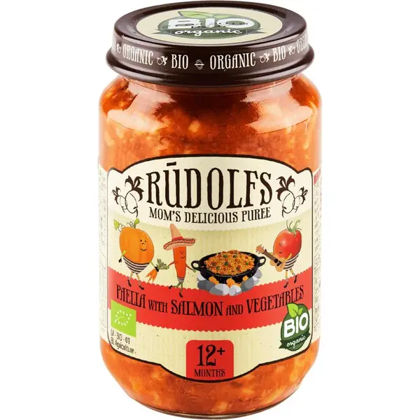 Rudolf’s BIO paella s lososom a zeleninou detský príkrm 190 g