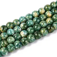 Baking Paint Glass Beads Strands