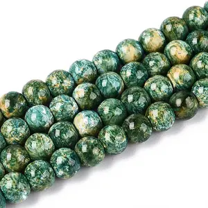 Baking Paint Glass Beads Strands