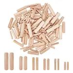 480Pcs 6 Styles Wood Grooved Dowel Pins