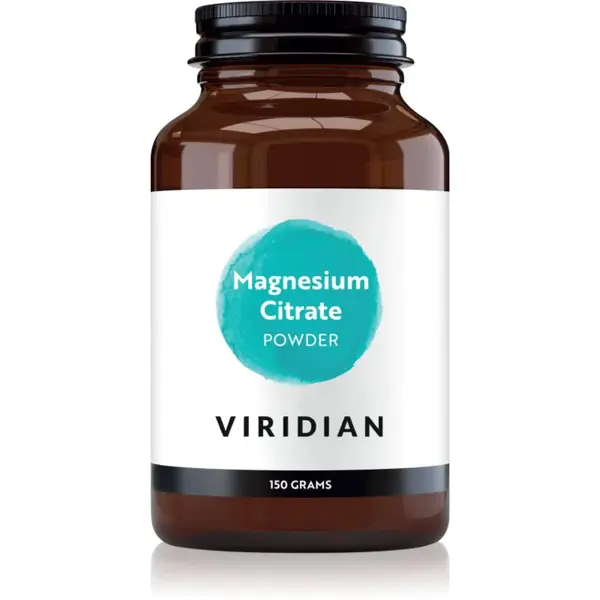 Viridian Nutrition Magnesium Citrate Powder podpora spánku a regenerácie 150 g