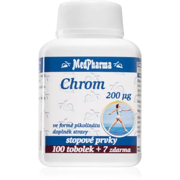 MedPharma Chrom pikolinát 200 µg tobolky na podporu metabolizmu 107 cps