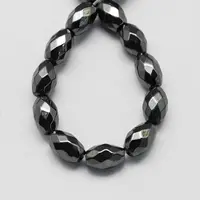 Non-magnetic Synthetic Hematite Beads Strands