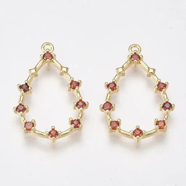 Brass Cubic Zirconia Pendants