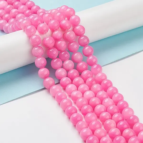 Natural Mashan Jade Round Beads Strands