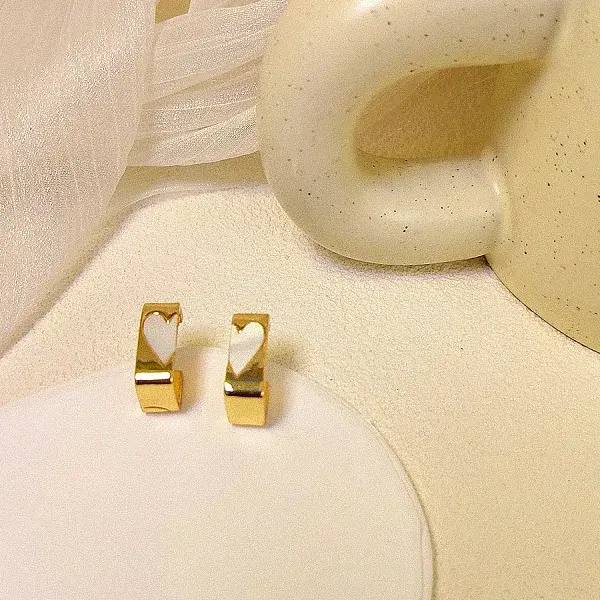 Alloy with Resin Stud Earrings