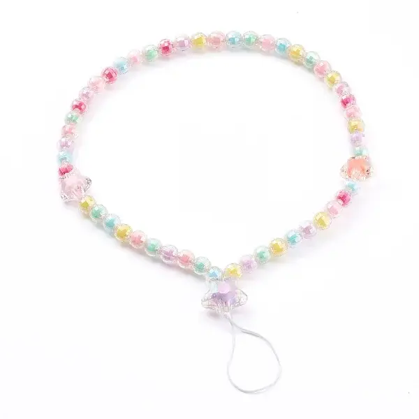 Transparent Acrylic Beaded Mobile Straps