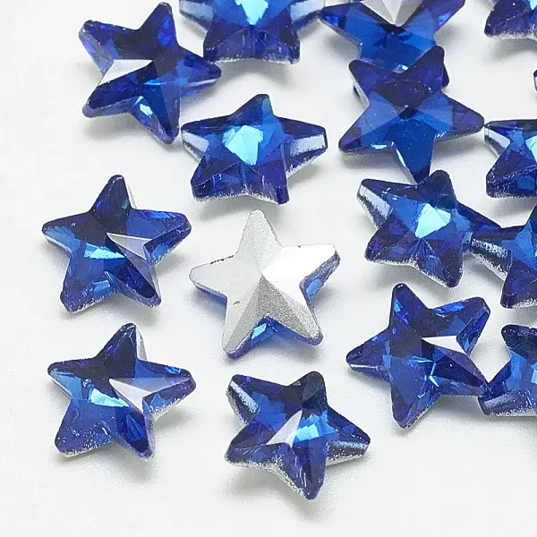 Pointed Back Glass Rhinestone Cabochons