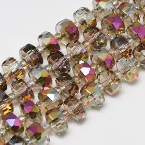 Electroplate Glass Beads Strands