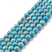 Synthetic Imperial Jasper Beads Strands