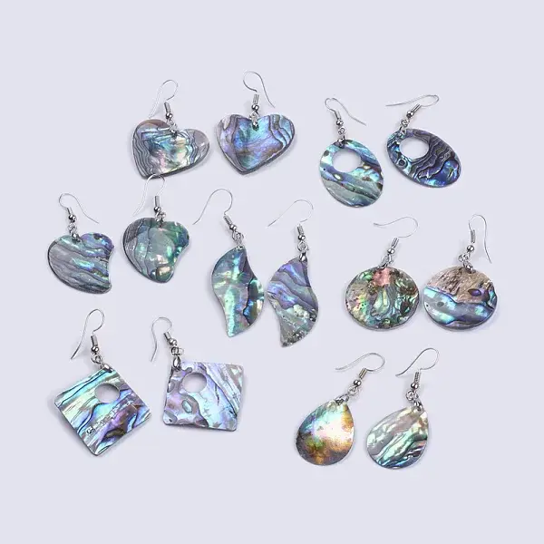Abalone Shell/Paua Shell Dangle Earrings