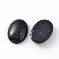 Oval Synthetic Blue Goldstone Cabochons