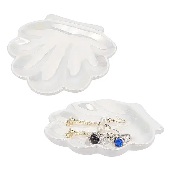 Shell Shape Porcelain Jewelry Plate