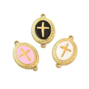 201 Stainless Steel Enamel Connector Charms