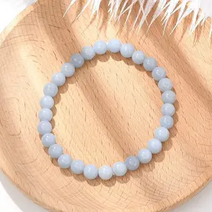 Natural Angelite Stretch Bracelets