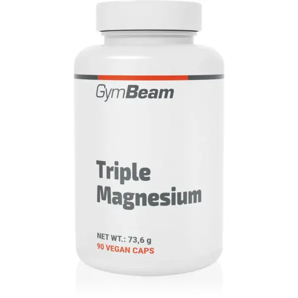 GymBeam Triple Magnesium kapsuly na podporu normálnej činnosti nervovej sústavy, svalov, zubov a zníženie únavy 73.6 g