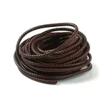 Braided Leather Cord with Core